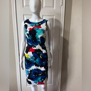 Mario Serrani multi colored dress in size 6